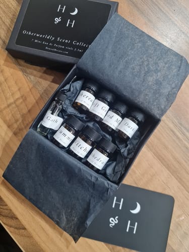 Customer photo review of The Mini Otherworldly Collection 7 Scents + Discount Code