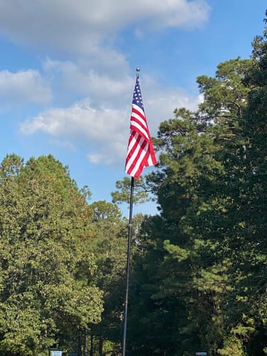 Customer photo review of Ultra Heavy Duty American Flag - 2-ply Polyester - Made In USA