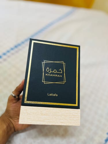 Customer photo review of Lattafa Khamrah Eau De Parfum For Unisex