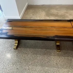 Customer photo review of Gold Bench Legs 114 Wineglass 16.4" H Elegance Brass Furniture