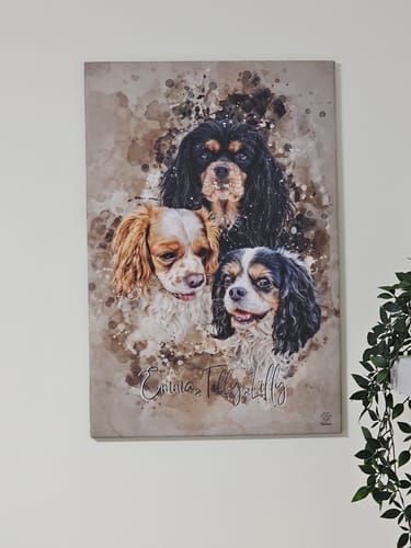 Customer photo review of Aquarell Pawtrait