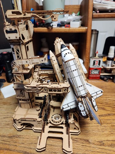 Customer photo review of Space Shuttle 3D Wooden Puzzle