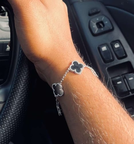Customer photo review of Camilla Bracelet — Silver + Black (Ships 29/11)