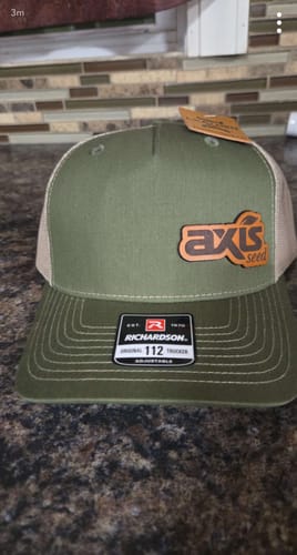 Customer photo review of Premium Custom Leather Patch Hats (Wholesale)