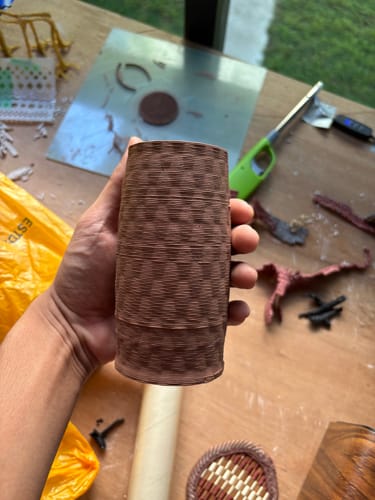 Customer photo review of Tronxy Moore 2 Pro Ceramic & Clay 3d printer 255mm*255mm*260mm with Feeding system electric putter
