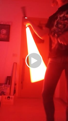 Customer video review of The Swapper lightsaber w/ optional emitters (VHC)