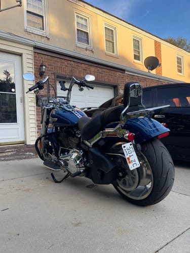 Customer photo review of 3L - Digilock Motorcycle Swingarm Bag for Harley Softail