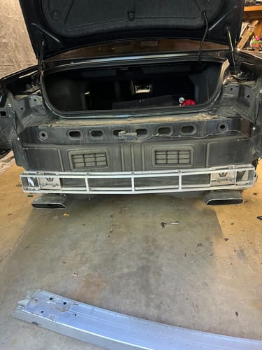 Customer photo review of Speedlogix Lightweight Rear Bumper Support 2005-2023 Challenger/Charger