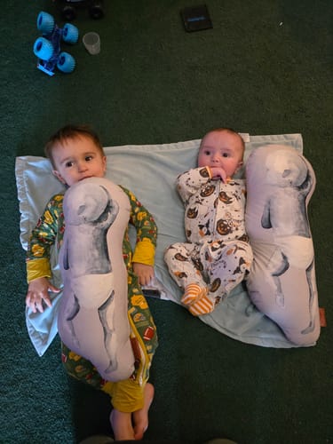 Customer photo review of Birth Pillow Watercolor Two