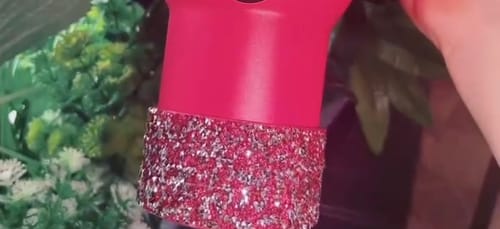 Customer photo review of Wholesale New Diamond Silicone Ice Fighter Cup Sports Water Bottle Space Cup Cup Bottom Cover