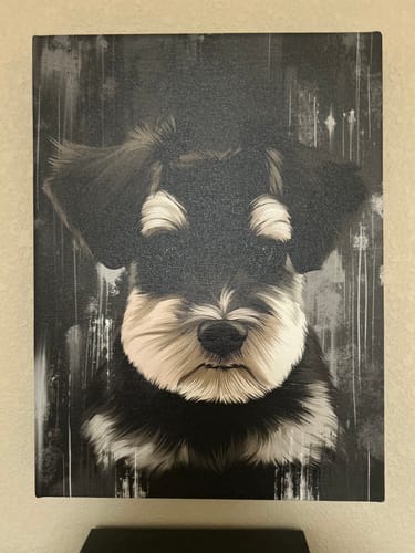 Customer photo review of Custom Pet Portrait - Abstract Style