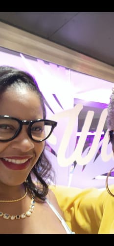 Customer photo review of Azul Blue Solstice Gemstone Necklace