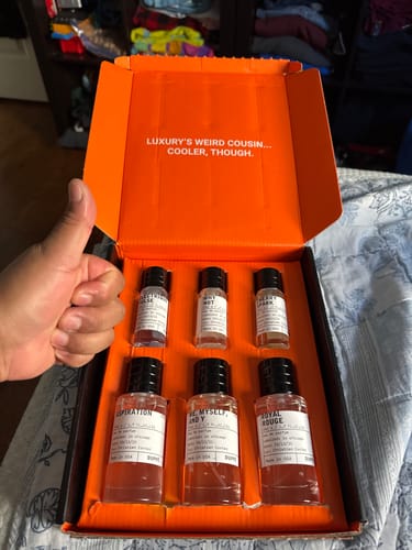 Customer photo review of 6 Scents. 1 Affordable Price.