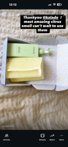 Customer photo review of Exfoli-YAY Body Wash