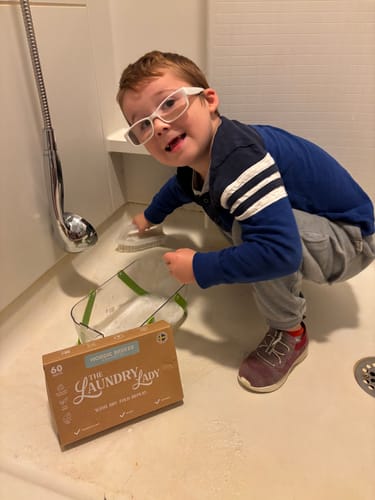 Customer photo review of Nordic Breeze Scented Laundry Sheets
