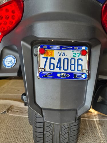Customer photo review of Zeta Motorcycle tag