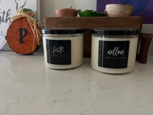 Customer photo review of Willow Candle