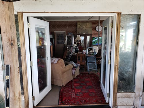 Customer photo review of 72" x 6" Inswing Threshold