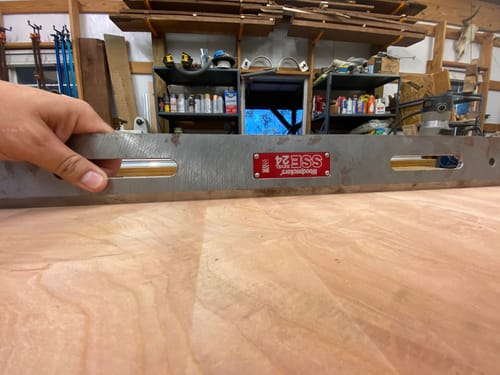 Customer photo review of 72" Linear Rails For Router Sled (Pair-Set Of 2)