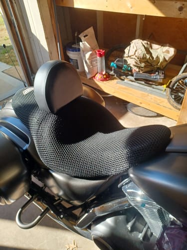 Customer photo review of Wind Rider Seat Cover