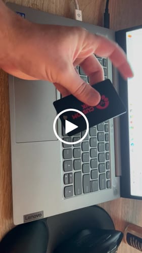 Customer video review of Custom NFC Business Card