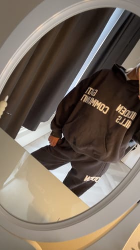 Customer photo review of GATED COMMUNITY HOODIE DARK GREY