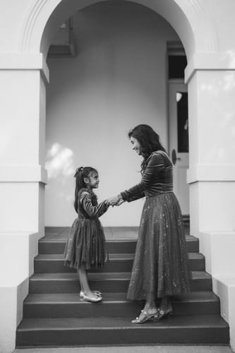 Customer photo review of Velour Ballerina Dress - Sparkling Sapphire