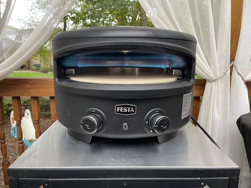 Customer photo review of Festa Pizza Oven Essentials Bundle