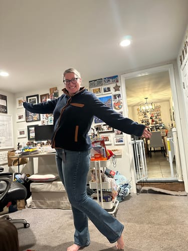 Customer photo review of Landon Tall Bootcut Jean - Dark Wash