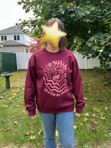 Customer photo review of SWEATSHIRT ÉTOILE DE MÈRE