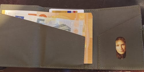 Customer photo review of Tactical Wallet MK2 - Steingrau Oliv