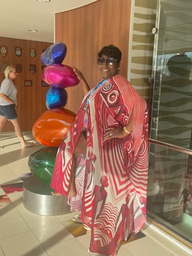 Customer photo review of Dynasty Goddess Kaftan