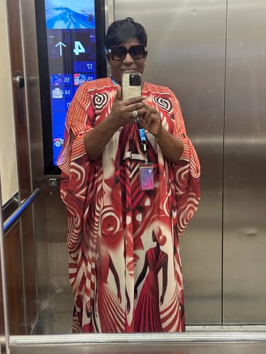 Customer photo review of Dynasty Goddess Kaftan