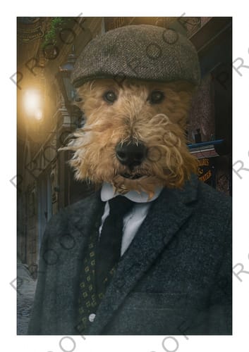 Customer photo review of The Brummie Gangster - Custom Pet Portrait
