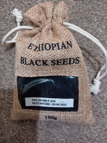 Customer photo review of WHOLESALE PREMIUM ETHIOPIAN BLACK SEEDS (100g)