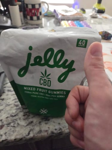 Customer photo review of Jelly CBD Gummies