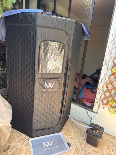 Customer photo review of Sauna Portátil 2.0 + Alfombra antideslizante GRATIS