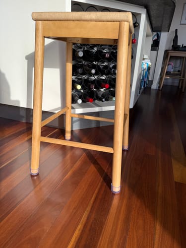 Customer photo review of Round Felt Silicone Chair Leg Protectors | Extra-Durable Chair Floor Protectors