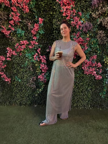 Customer photo review of Sequin Tunic & Pants Co-ord Set