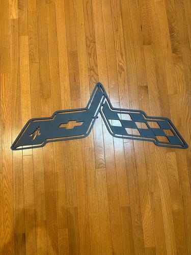 Customer photo review of Corvette Metal Car Emblem