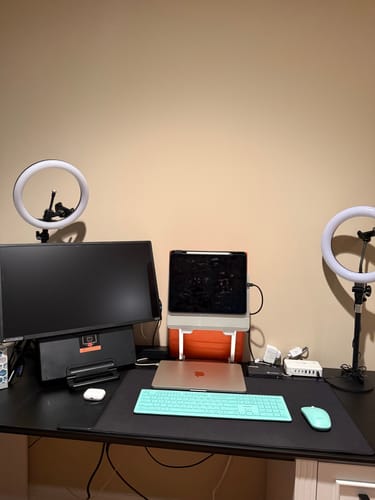Customer photo review of Macally Keyboard and Mouse Wireless for (Mac mini, iMac, MacBook, iPad, and iPhone)