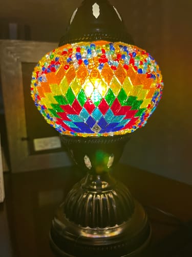 Customer photo review of Wholesale DIY Turkish Mosaic Lamp Kit | Table Lamp | 12 kits