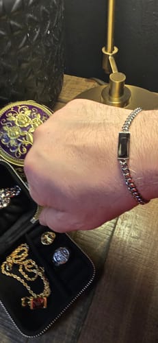 Customer photo review of Fusion Cuban Bracelet, Onyx
