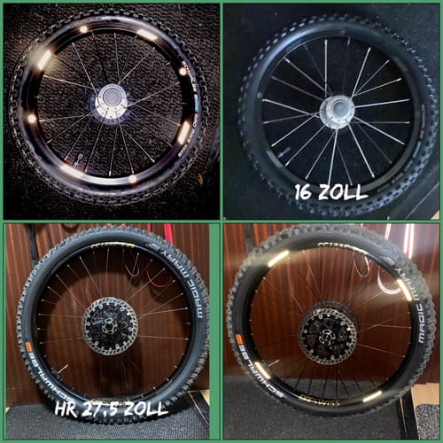 Customer photo review of 64 / 32 Reflektierende Felgenaufkleber Felgen Reflektoren Set