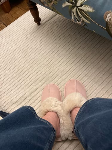 Customer photo review of Nordic Comfy Slippers