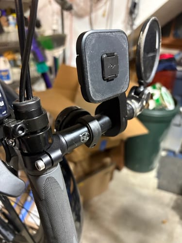 Customer photo review of Handlebar Accessory Mount