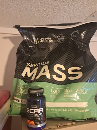 Customer photo review of Optimum Nutrition Serious Mass Ganador de Masa 12 Lb