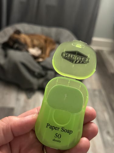 Customer photo review of PAPER SOAP