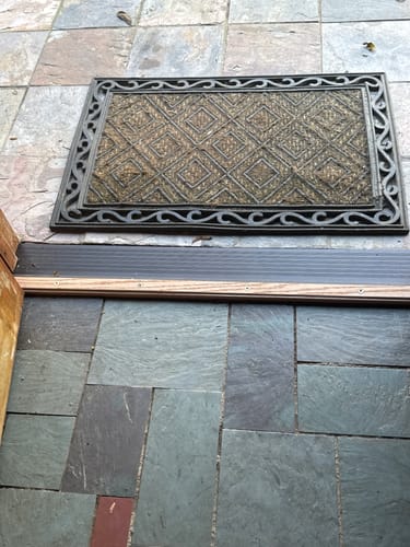 Customer photo review of Custom Inswing Threshold (36.5" to 72" Width)