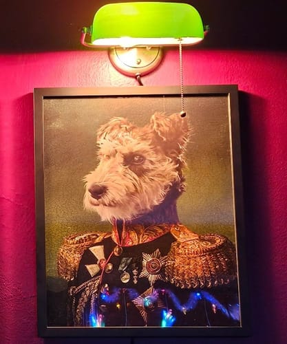 Customer photo review of The General - Custom Vintage Pet Portrait